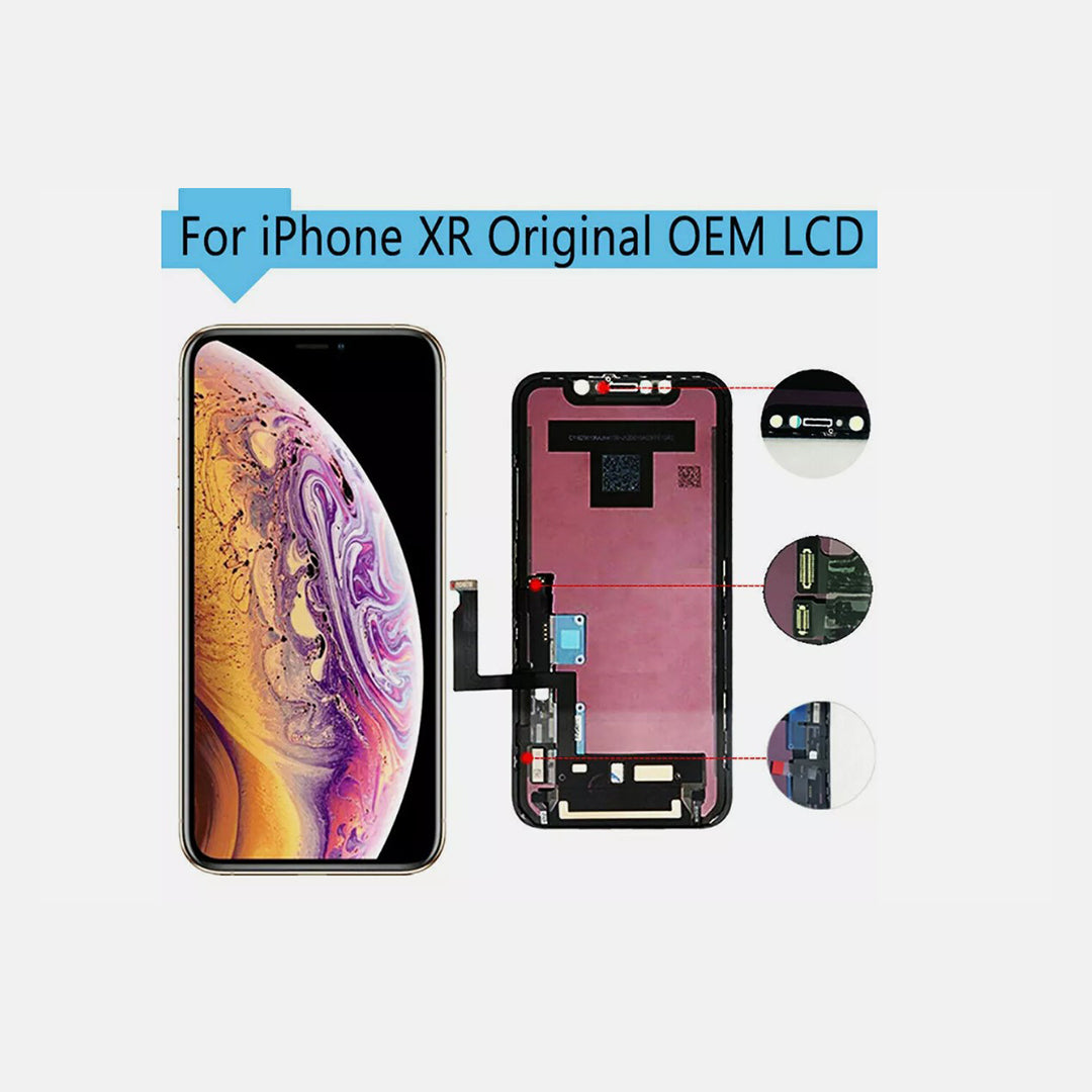 iPhone XR New LCD Display Touch Screen Digitizer Assembly Replacement iPhone XR New LCD Display Touch Screen Digitizer Assembly Replacement